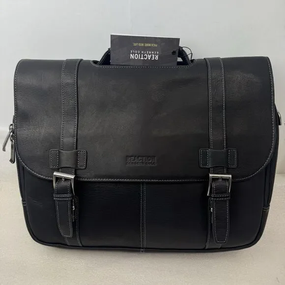Kenneth Cole REACTION Business 16 Colombian Leather Laptop Messenger Bag